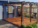 Pergola aus Holz selber bauen Anleitung Primo24