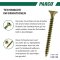 PARCO Spanplattenschrauben 3,0x25mm TX10 VG. gelb-vz. 500 Stück