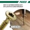 Spanplattenschrauben 3,5 x 16 mm gelb-verzinkt Vollgewinde Torx 10 - 1000 Stück