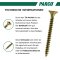 Spanplattenschrauben 4 x 25 mm gelb-verzinkt Vollgewinde Torx 20 - 200 Stück