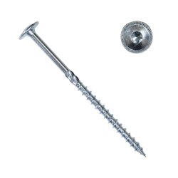 Tellerkopfschrauben 6 x 160 mm blau verzinkt TX30 mit ETA...