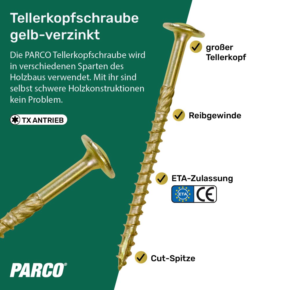Tellerkopfschrauben 8 X 240