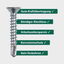 Bohrschrauben Senkkopf
