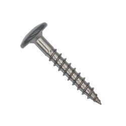 Fassadenschrauben Edelstahl A2 Staubgrau RAL 7037 - 4,8 x 38 mm 100 Stück