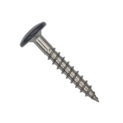 Fassadenschrauben Edelstahl A2 Anthrazitgrau RAL 7016 - 4,8 x 60 mm 100 Stück