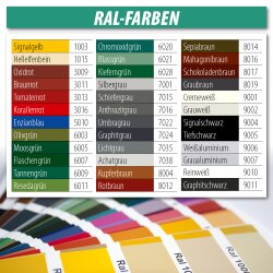 TWISTEC Color-Head Trapezblechschrauben 4,8x60mm Grauwei&szlig; RAL9002 100 St&uuml;ck