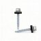 Trapezblechschrauben 4,8 x 60 mm Weißaluminium RAL 9006 - 100 Stück