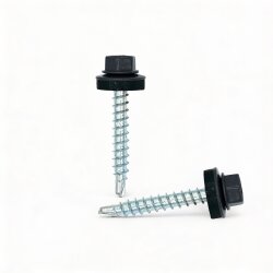 Trapezblechschrauben 4,8 x 80 mm Anthrazitgrau RAL 7016 - 100 Stück