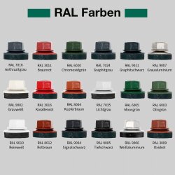 Trapezblechschrauben 4,8 x 80 mm RAL 9002 Grauweiß - 100 Stück