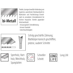 Stichsägeblätter für Holz (T144DF) - 5...