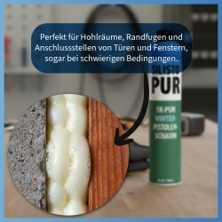 PUR 1K Winter Pistolenschaum Set