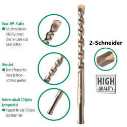 TWISTDRILL Hammerbohrer 10 x 210 mm SDSplus HQ 3-Schneider