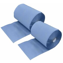 Putzpapierrolle Blau 3-lagig 37,5 x 34 cm 500 Blatt - 2...