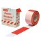 Absperrband 80 mm x 500 m Rot/Weiss