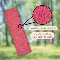 Holz-Verglasungsklötze 80 x 24 x 2 mm (Rot) - 1000 Stück