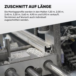 PV-Montageschiene 40 x 40 mm Alu - 5,9 m