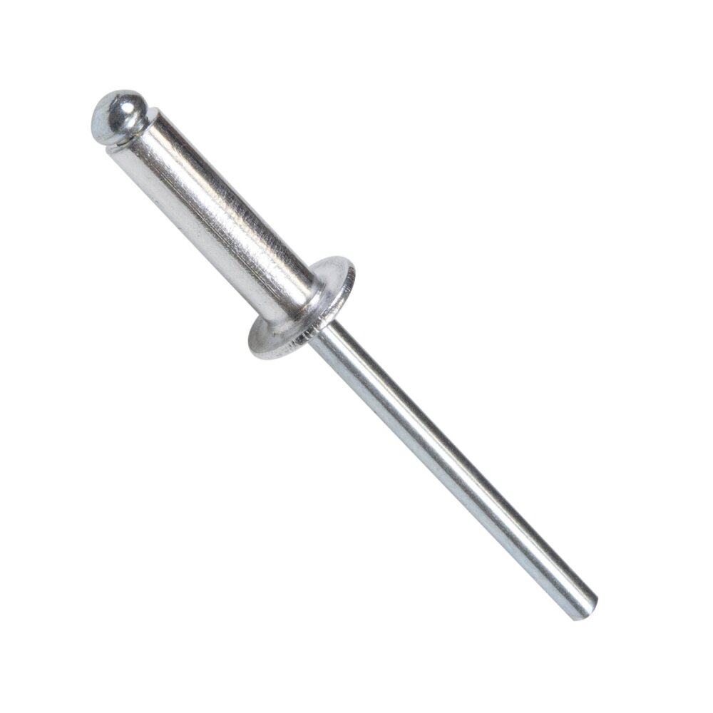 100 Stück Blindnieten 3,2x12 Mm - Aluminium Mit Stahldorn In Reinweiß