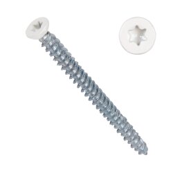 Fensterrahmenschrauben Verkehrsweiß