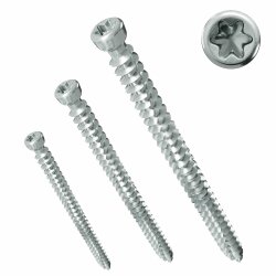 PARCO Fensterrahmenschrauben Zylinderkopf 7,5 x 72 mm Torx 30 - 100 Stück