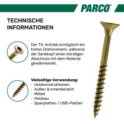 Spanplattenschrauben Set 1400 Stück