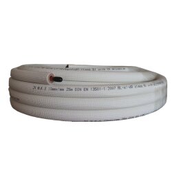 Vorisoliertes Einzelkupferrohrleitung zöllig 7/8" x 1 mm - 25 Meter