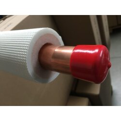 Vorisoliertes Einzelkupferrohrleitung zöllig 7/8" x 1 mm - 25 Meter