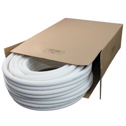 Vorisoliertes Einzelkupferrohrleitung zöllig 7/8" x 1 mm - 25 Meter