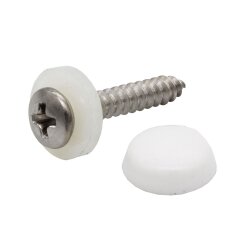 Fensterbankschrauben Edelstahl 3,9 x 22mm Weiß -...