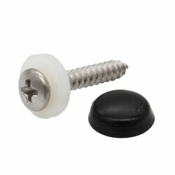 Fensterbankschrauben Edelstahl 3,9 x 22 mm Schwarz - 100...