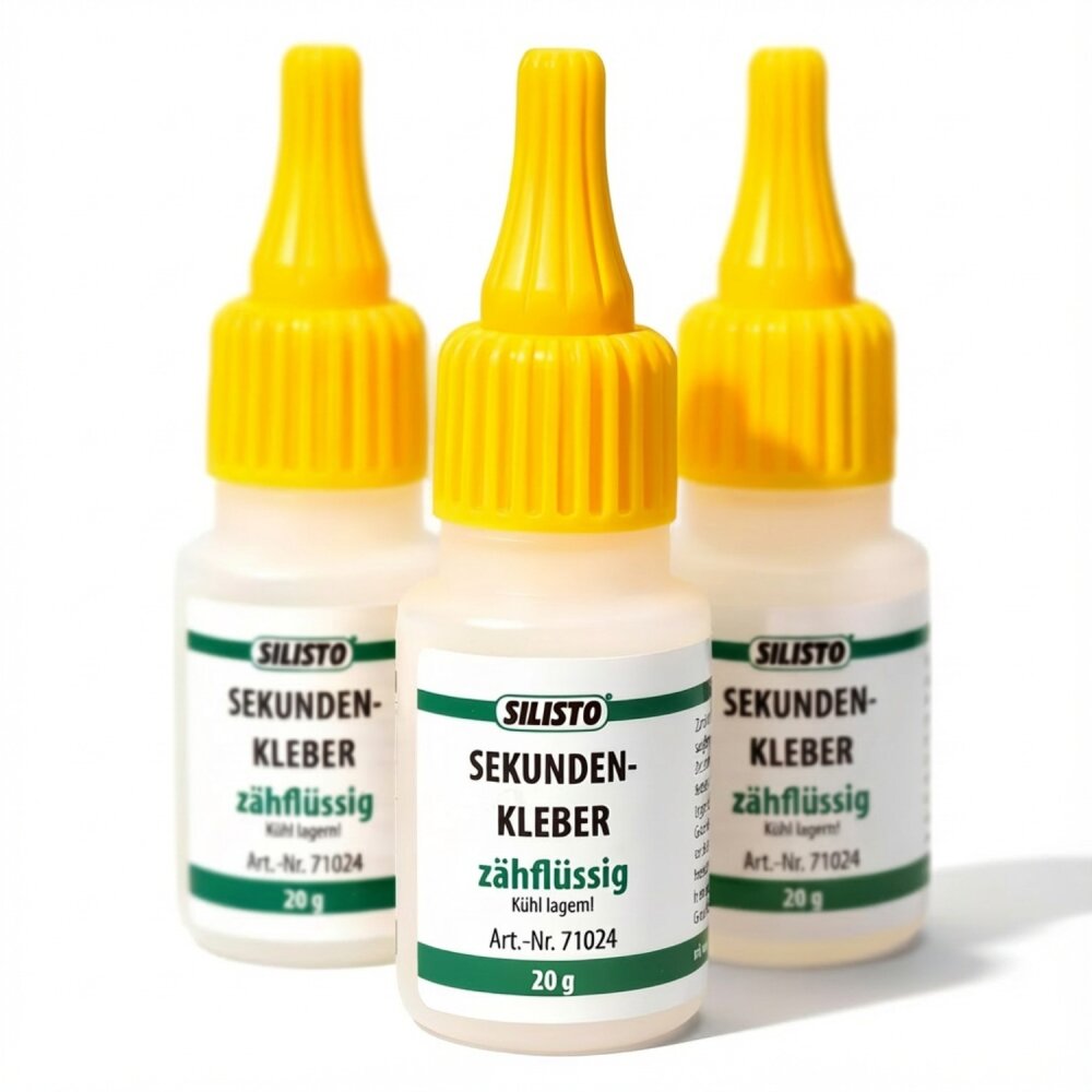 Sekundenkleber zähflüssig 3 x 20 g