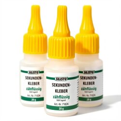 Sekundenkleber zähflüssig 3 x 20 g