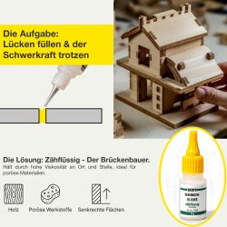 Sekundenkleber zähflüssig 3 x 20 g