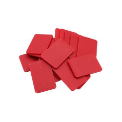 Kunststoff Unterlegplatten 40 x 60 x 3 mm rot - 1000 Stück