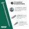 PARCO Tellerkopfschrauben 10,0x280 mm TX40 Teilg. bl.vz. mit ETA Zulassung 25 Stück