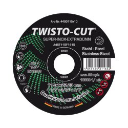 TWISTO-CUT SUPER-INOX Trennscheiben für Edelstahl 115 x 1 x 22 mm