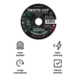 TWISTO-CUT SUPER-INOX Trennscheiben für Edelstahl 230 x 1,9 x 22 mm