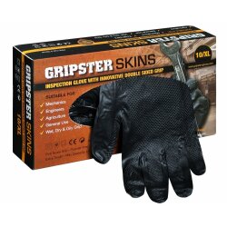 GRIPSTER SKINS Nitril-Einmalschutzhandschuhe L Spenderbox...