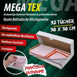 SILISTO MEGA Tex Universal-Putztücher bunt ca.38x25cm 32 Stück