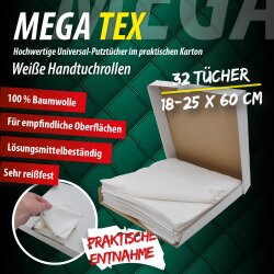 SILISTO MEGA Tex Universal-Putztücher weiß ca.18-25x60cm 32 Stück