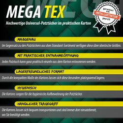 SILISTO MEGA Tex Universal-Putztücher weiß ca.18-25x60cm 32 Stück