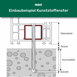 Kozijnschroeven cilinderkop 7,5 x 102 mm verzinkt Torx 30 – 100 Stuks