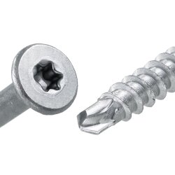 Spanplattenschrauben verzinkt 4 x 60 mm mit Bohrspitze...