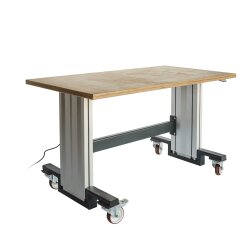 Arbeitstisch Basic elektrisch mit Rollen 1800x800