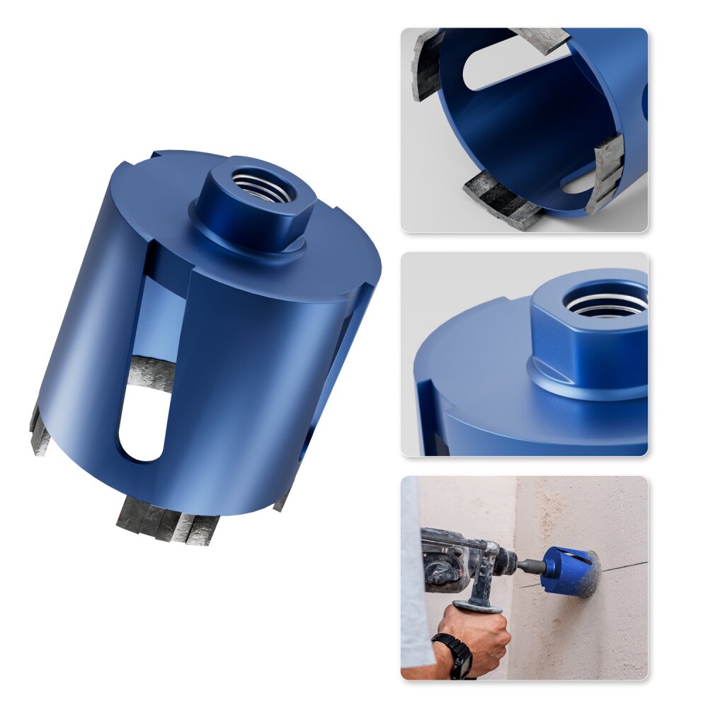 Trépan Diamant Pour Perceuse SDS-Plus - Diamètres 68mm Et 82mm - Filetage M16 - Neuf