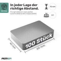 Unterlegplatten aus Kunststoff 100 Stück