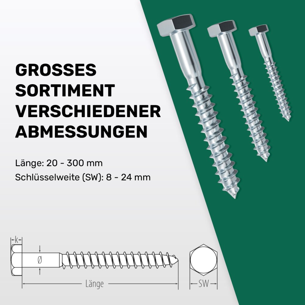 Edelstahl Holz Schrauben Spanplattenschrauben Mischware Restposten 5-8