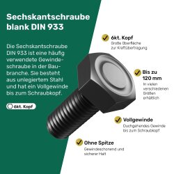 Sechskant Schraube Din 933