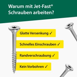 Jet-Fast Schrauben Set Silverline 5.100 Stück