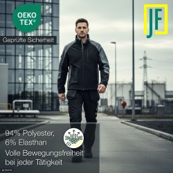 Jet-Fast Workwear Softshelljacke schwarz/grau