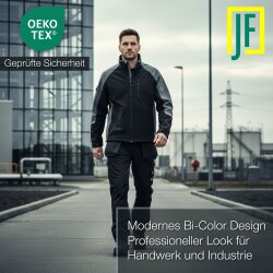 Jet-Fast Workwear Softshelljacke schwarz/grau Größe L